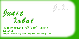 judit kobol business card